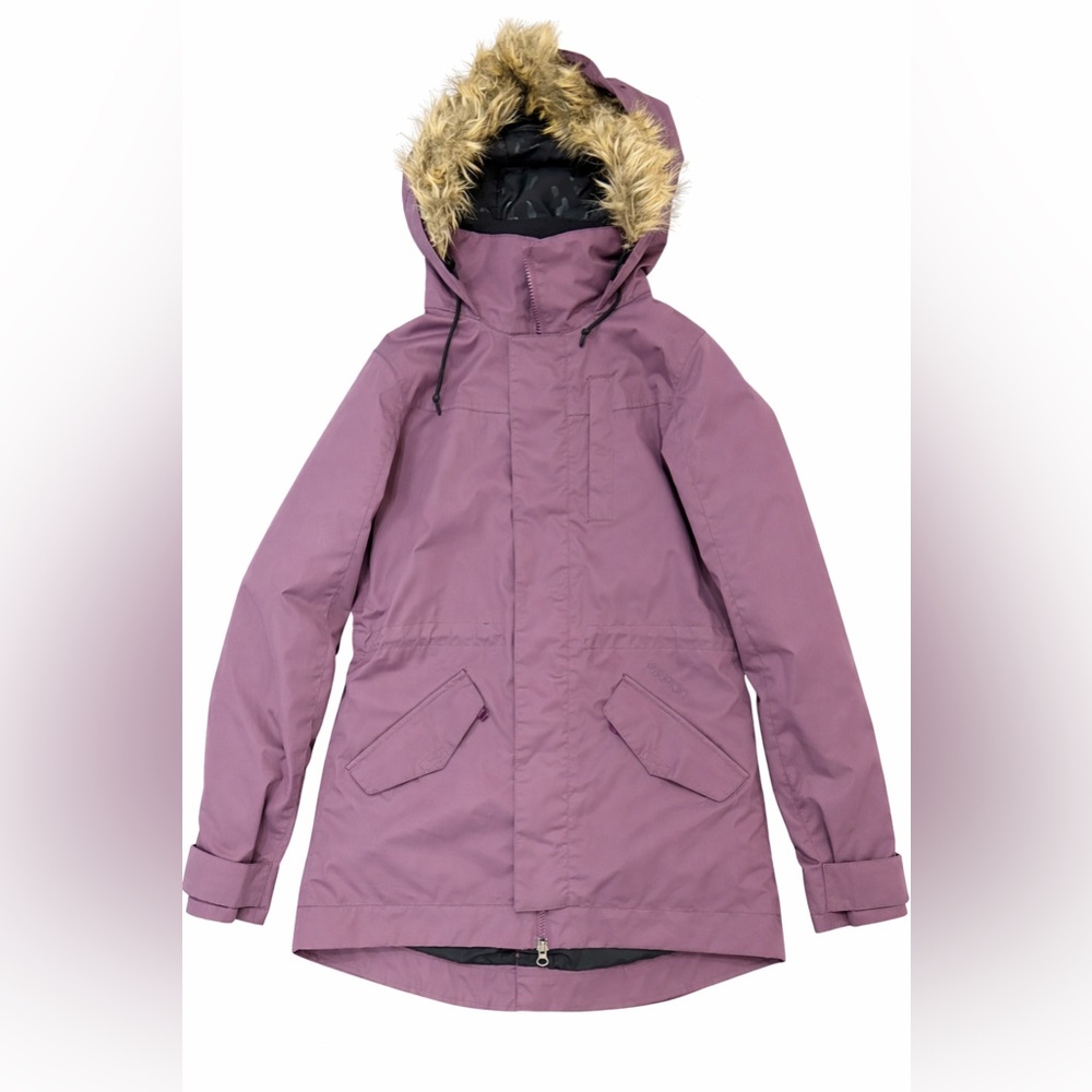 Burton White Collection Dryride Insulated Parka          XS Mauve Ski Jacket